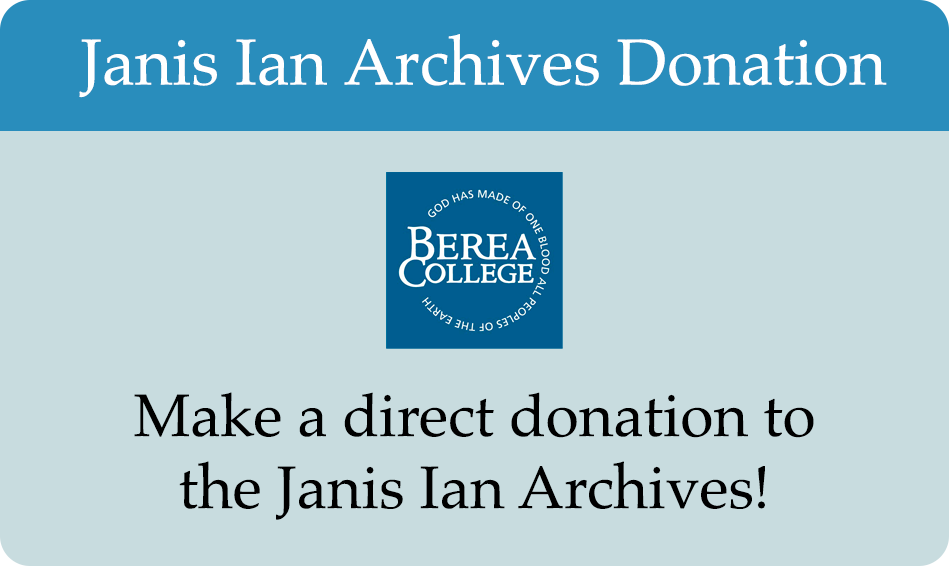 The Janis Ian Archives Donation - $100