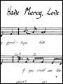 Have Mercy, Love - Sheet Music